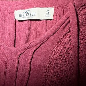 Hollister Burgundy Knitted Top